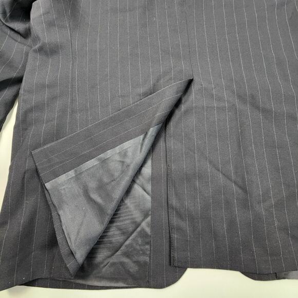 Ralph Lauren Navy Blue Pin Stripe 3 Button Suit Dress Jacket Men's Size 42R - Picture 7 of 9